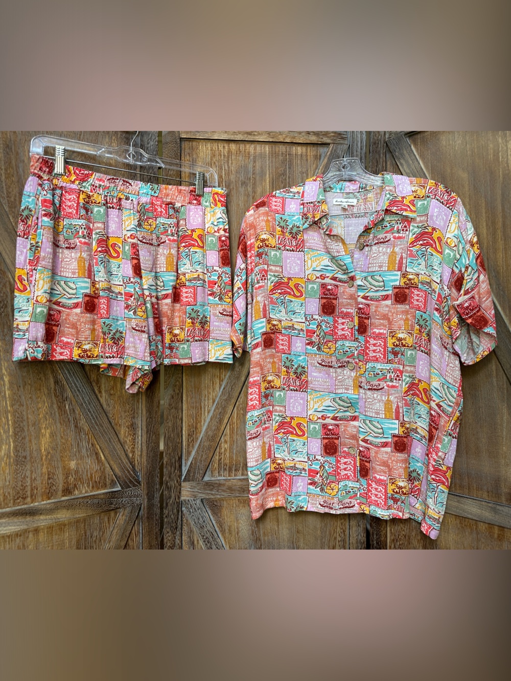 Hunter & Brown Women's Button-Down Blouse & Short Set from Versona